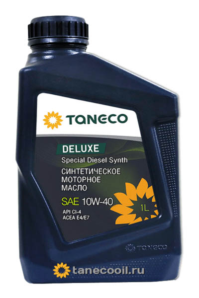 Масло моторное синтетическое TANECO DeLuxe Special Diesel Synth 10W-40 CI-4 1L