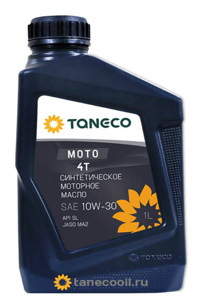 Масло моторное синтетическое TANECO Moto 4T 10W-30 MA2 SN 1L