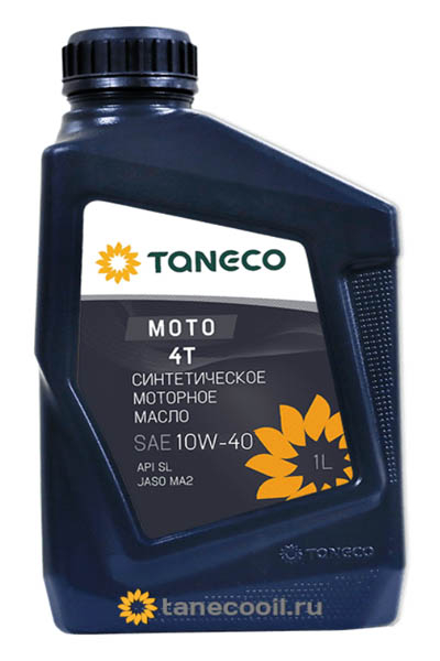 Масло моторное синтетическое TANECO Moto 4T 10W-40 MA2 SN 1L