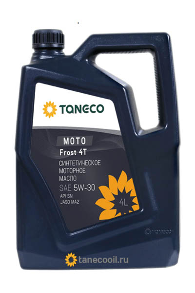 Масло моторное синтетическое TANECO Moto Frost 4T 5W-30 MA2 SN 4L