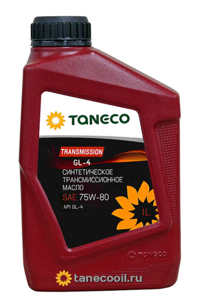 Масло трансмиссионное синтетическое TANECO Transmission 75W-80 1L