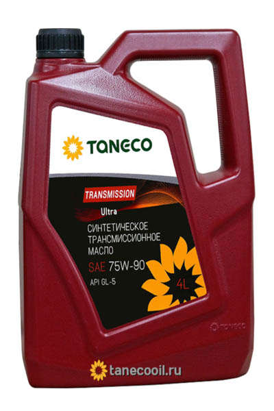 Масло трансмиссионное полусинтетическое TANECO Transmission Ultra 75W-90 4L