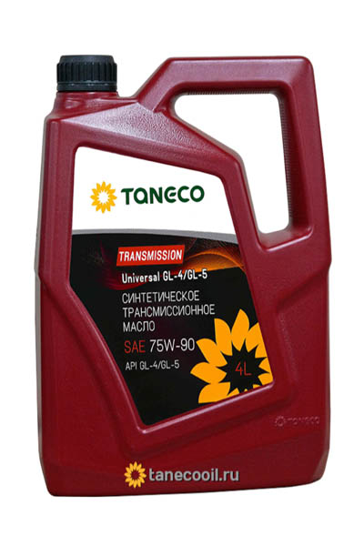 Масло трансмиссионное полусинтетическое TANECO Transmission Universal 75W-90 4L