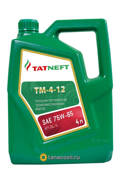 Масло трансмиссионное полусинтетическое ТАТНЕФТЬ ТМ 4-12 75W-85 4L