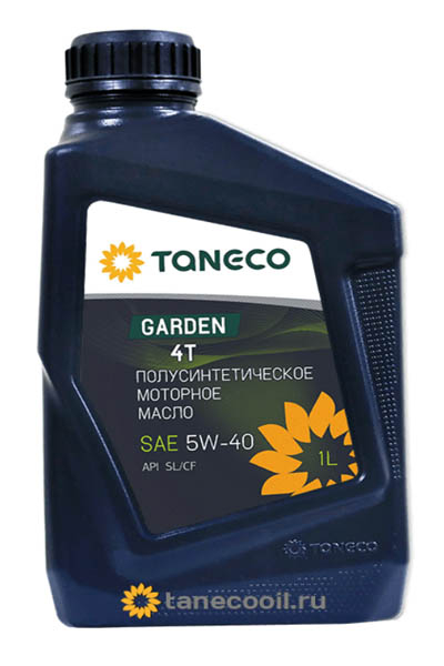 Масло моторное полусинтетическое TANECO Garden 4T 5W-40 SL/CF 1L
