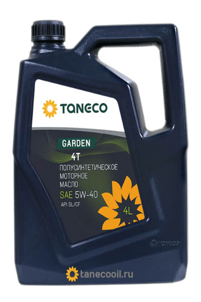 Масло моторное полусинтетическое TANECO Garden 4T 5W-40 SL/CF 4L