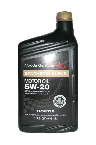Масло моторное полусинтетическое HONDA Synthetic Blend 5W-20 SN 0,946L