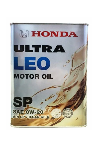 Масло моторное синтетическое HONDA UltraLeo 0W-20 SP 4L
