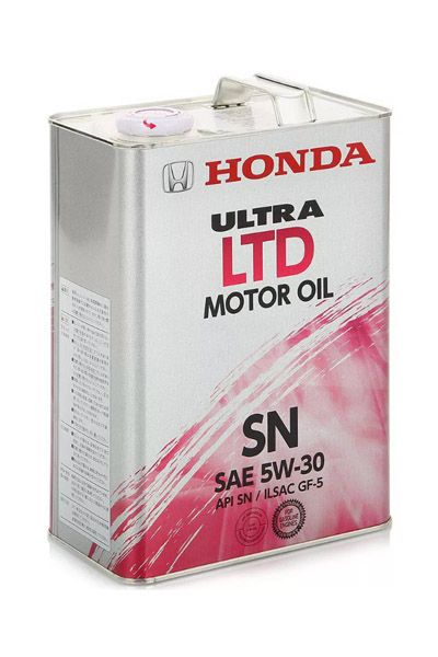 Масло моторное полусинтетическое HONDA ULTRA LTD 5W-30 SF/SN 4L