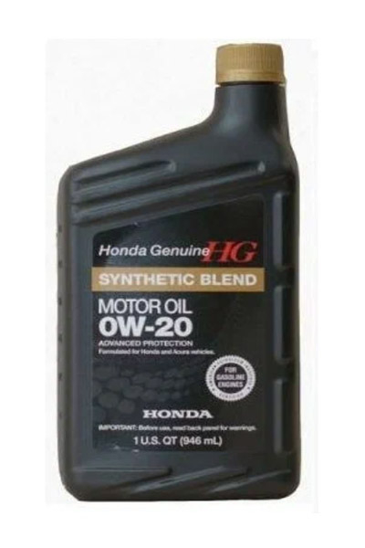 Масло моторное полусинтетическое HONDA HG Synthetic 0W-20 SN 0,946L