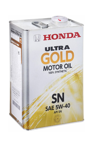 Масло моторное синтетическое HONDA Ultra Gold 5W-40 SN 4L