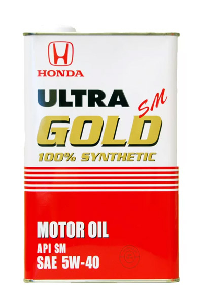 Масло моторное синтетическое HONDA ULTRA GOLD 5W-40 SM 4L
