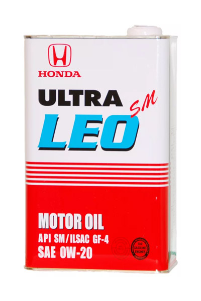 Масло моторное синтетическое HONDA ULTRA LEO 0W-20 SM 4L