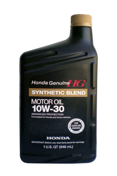 Масло моторное полусинтетическое HONDA Synthetic Blend 10W-30 0,946L