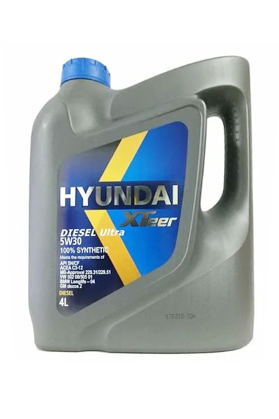 Масло моторное синтетическое HYUNDAI XTEER D800 Diesel Ultra 5W-30 CF/SN 4L