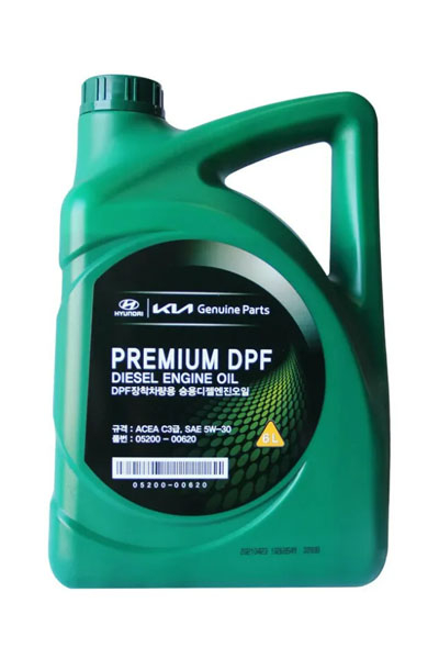 Масло моторное синтетическое HYUNDAI PREMIUM DPF DIESEL 5W-30 C3 6L