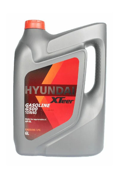 Масло моторное полусинтетическое HYUNDAI XTEER G500 Gasoline 10W-40 SL 6L