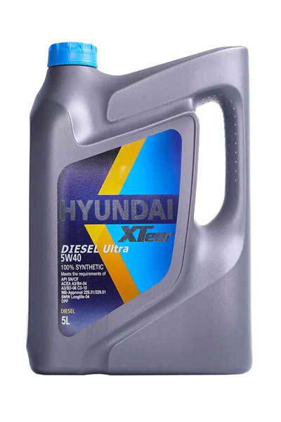 Масло моторное синтетическое HYUNDAI XTEER D800 Diesel Ultra 5W-40 CF/SN 5L