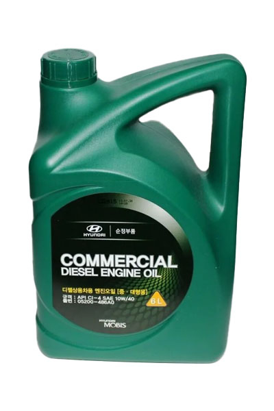 Масло моторное полусинтетическое HYUNDAI Commercial diesel engine oil 10W-40 CI-4 6L