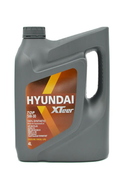 Масло моторное синтетическое HYUNDAI Xteer TOP  5W-30 CF/SN 4L