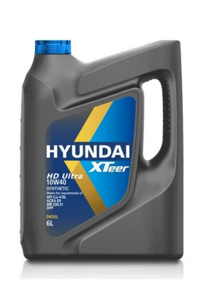 Масло моторное синтетическое HYUNDAI XTEER HD Ultra 10W-40 CJ-4/CK-4/SN 6L