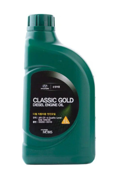 Масло моторное минеральное HYUNDAI Classic Gold Diesel Engine Oil 10W-30 CF-4 1L