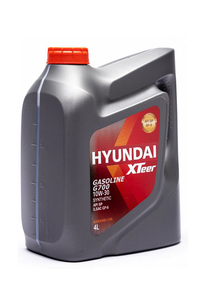 Масло моторное синтетическое HYUNDAI XTEER G700 Gasoline 10W-30 SN+/SN-RC/SP/SP-RC 4L