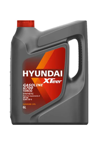 Масло моторное синтетическое HYUNDAI XTEER G700 Gasoline 10W-30 SN+/SN-RC/SP/SP-RC 6L