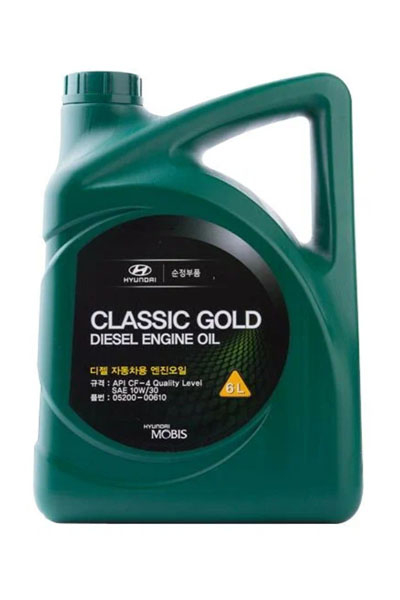 Масло моторное минеральное HYUNDAI Classic Gold Diesel 10W-30 CF-4 6L