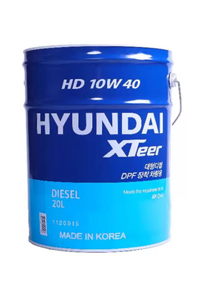 Масло моторное полусинтетическое HYUNDAI XTEER HD 7000 10W-40 CI-4/SL 20L