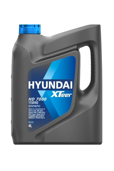 Масло моторное синтетическое HYUNDAI XTEER HD 7000 15W-40 CI-4/SL 4L