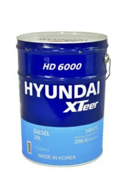 Масло моторное минеральное HYUNDAI XTEER HD 6000 20W-50 CH-4 20L