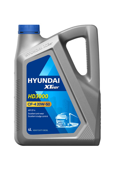 Масло моторное минеральное HYUNDAI XTEER HD 3000 20W-50 CF-4 4L