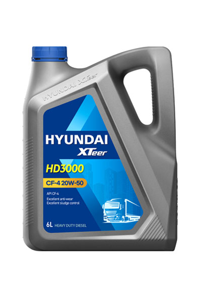 Масло моторное минеральное HYUNDAI XTEER HD 3000 20W-50 CF-4 6L