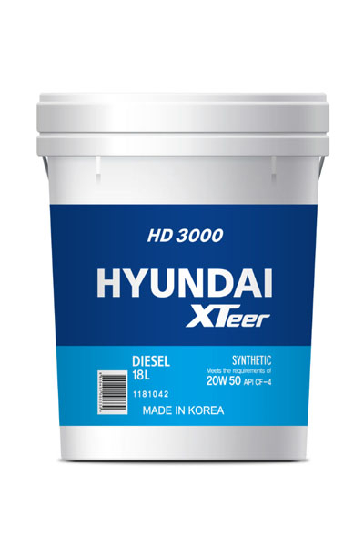 Масло моторное минеральное HYUNDAI XTEER HD 3000 20W-50 CF-4 18L