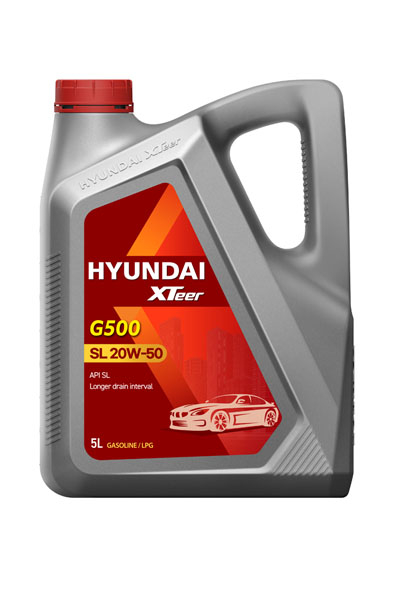 Масло моторное минеральное HYUNDAI XTEER Gasoline G500 20W-50 SL 5L