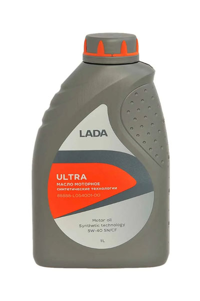 Масло моторное синтетическое LADA ULTRA 5W-40 SN/CF 1L