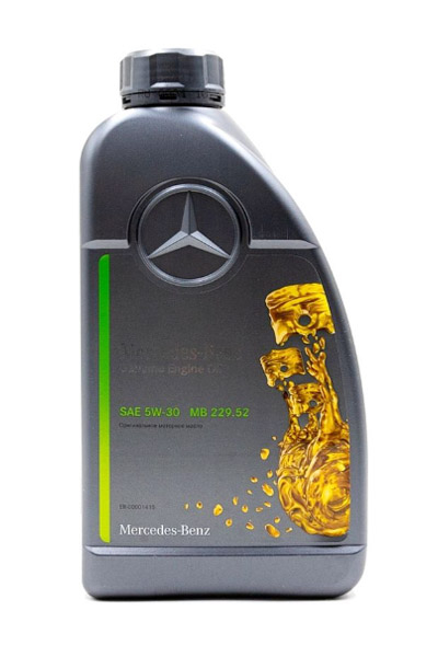 Масло моторное синтетическое MERCEDES-BENZ Genuine MB 229.52 5W-30 SN 1L