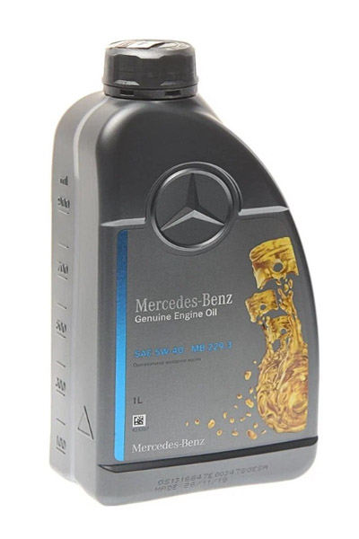 Масло моторное синтетическое MERCEDES-BENZ PKW Motorenol MB 229.3 5W-40 1L