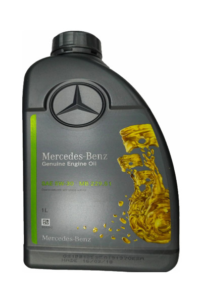 Масло моторное синтетическое MERCEDES-BENZ PKW Motorenol MB 229.51 5W-30 1L