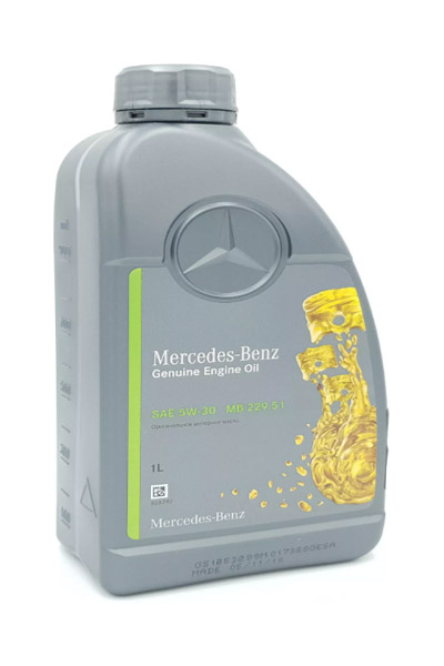 Масло моторное синтетическое MERCEDES-BENZ Genuine MB 229.51 5W-30 1L