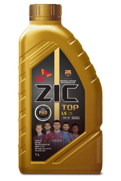 Масло моторное PAO синтетическое ZIC TOP LS 5W-30 C3 SN 1L