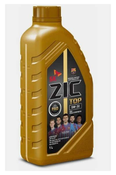 Масло моторное PAO синтетическое ZIC TOP 5W-30 A3/B4 SL 1L