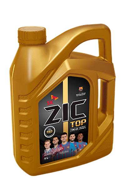 Масло моторное PAO синтетическое ZIC TOP 5W-40 A3/B4 SP 4L