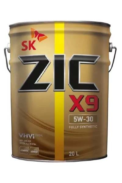 Масло моторное синтетическое ZIC X9 5W-30 A3/B3/B4 SL 20L