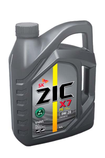Масло моторное синтетическое ZIC X7 FE 0W-20 SP GF-6 4L