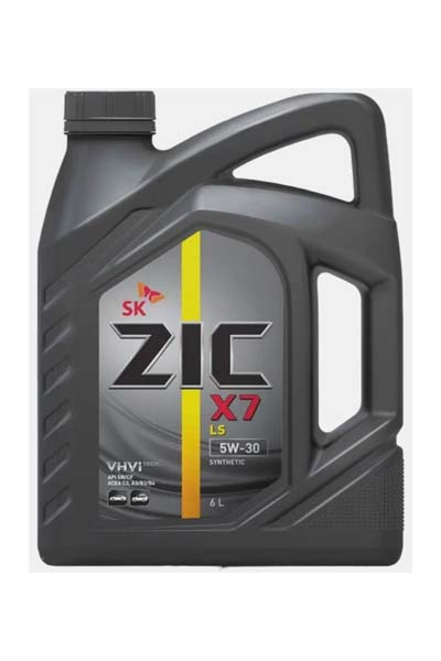 Масло моторное синтетическое ZIC X7 LS 5W-30 C3 SN 6L