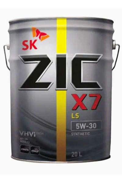 Масло моторноесинтетическое ZIC X7 LS 5W-30 C3 SN 20L