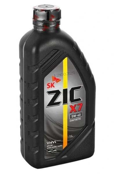 Масло моторное синтетическое ZIC X7 5W-40 A3/B4 SP 1L