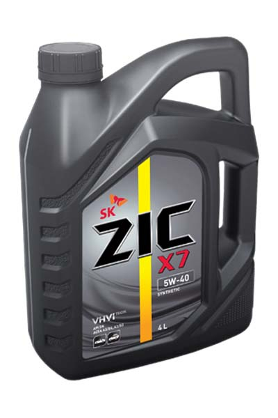 Масло моторное синтетическое ZIC X7 5W-40 A3/B4 SP 4L